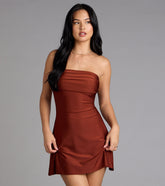 The No Effort Drama Lace-Up Mini Dress is your new go-to Windsor dress—effortless, versatile, and made to update your fall style in seconds.