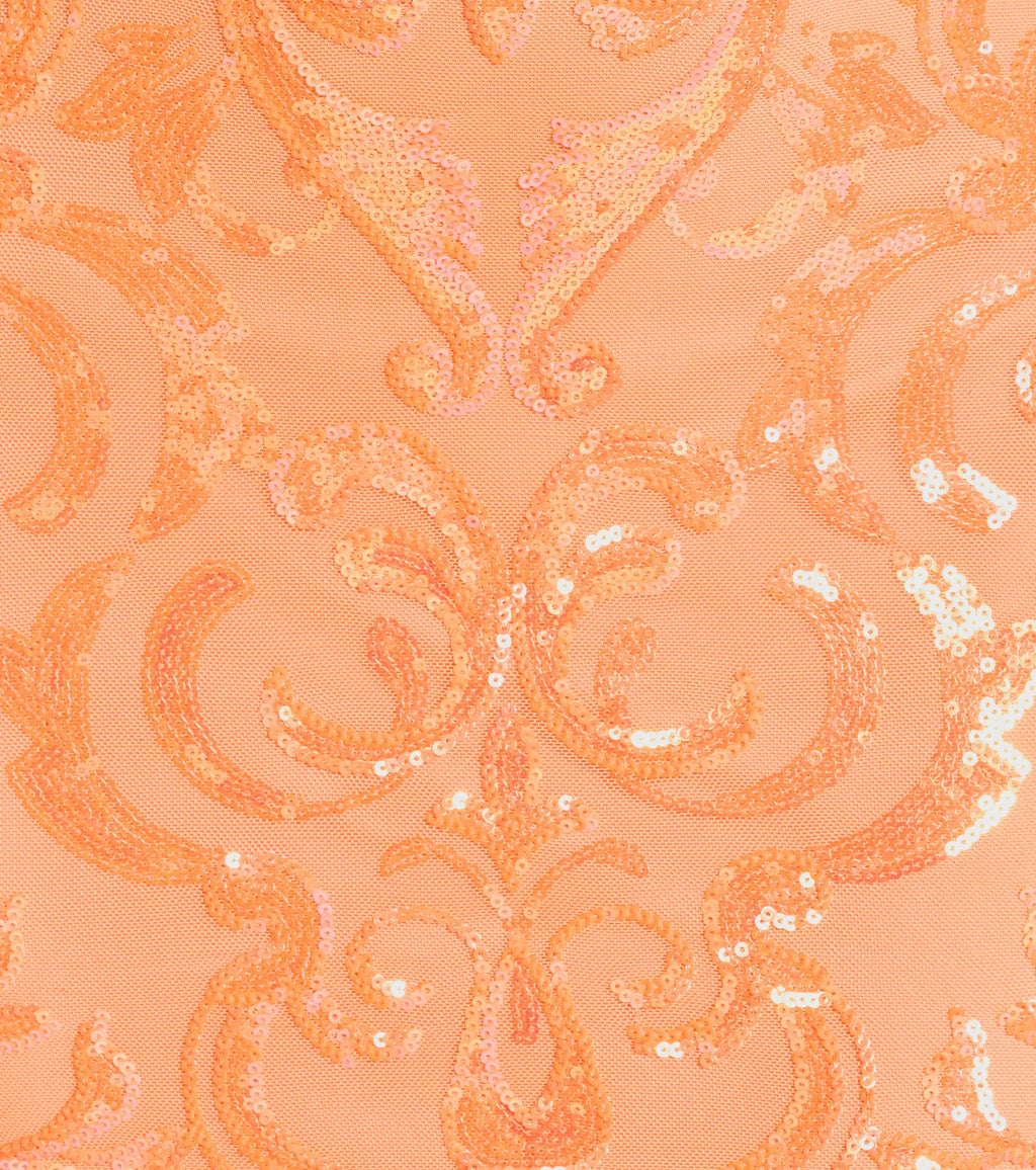 Flaunt your silhouette in the tight Lilian Sequin Strapless Lace-Up Mini Dress in orange, a bodycon dress that empowers your look with bold style and effortless edge.