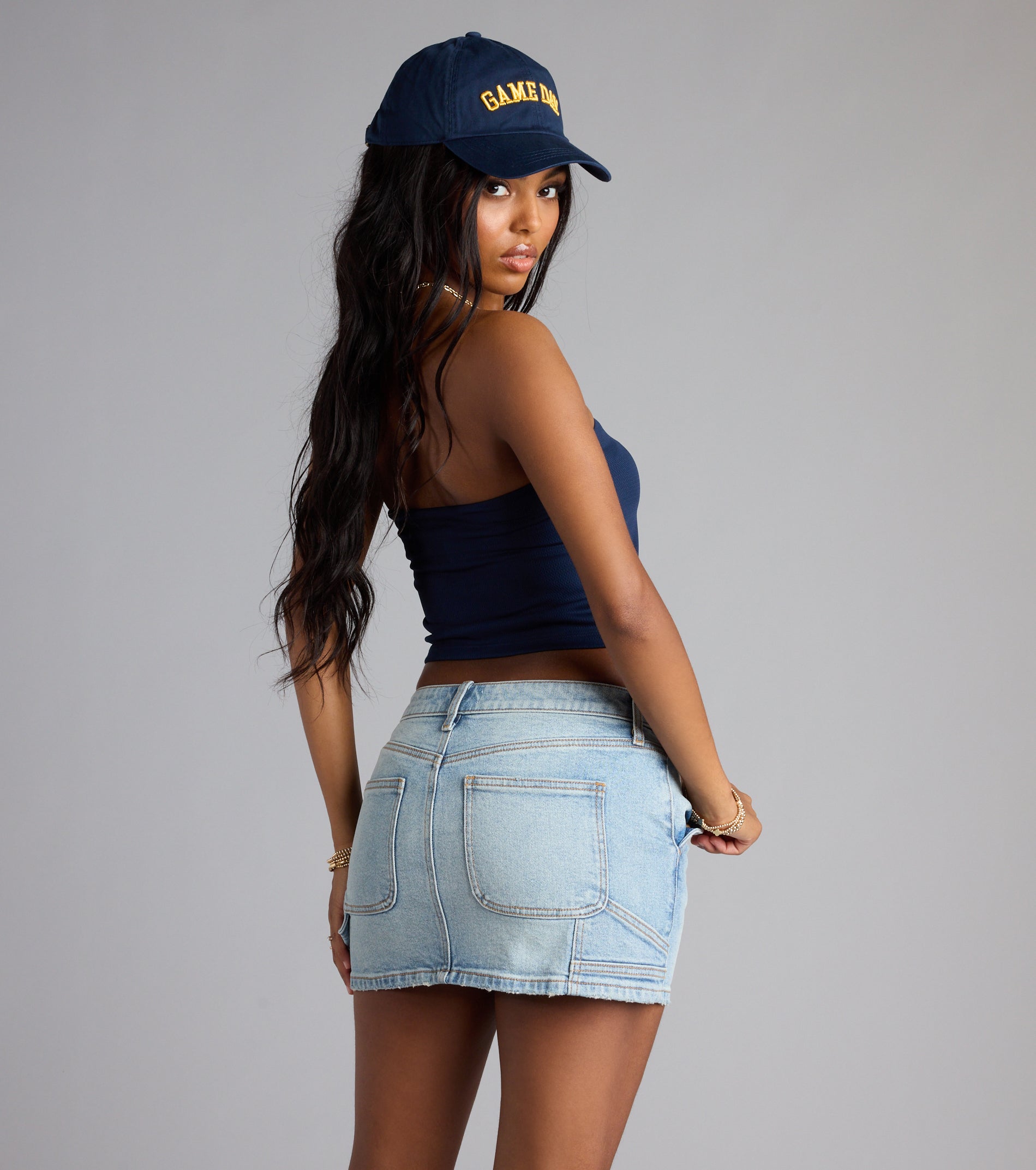 Complete your look with the Game On Wolverines™ Jersey Tube Top, a trendy top that’s ready to pair with anything in your fall rotation.