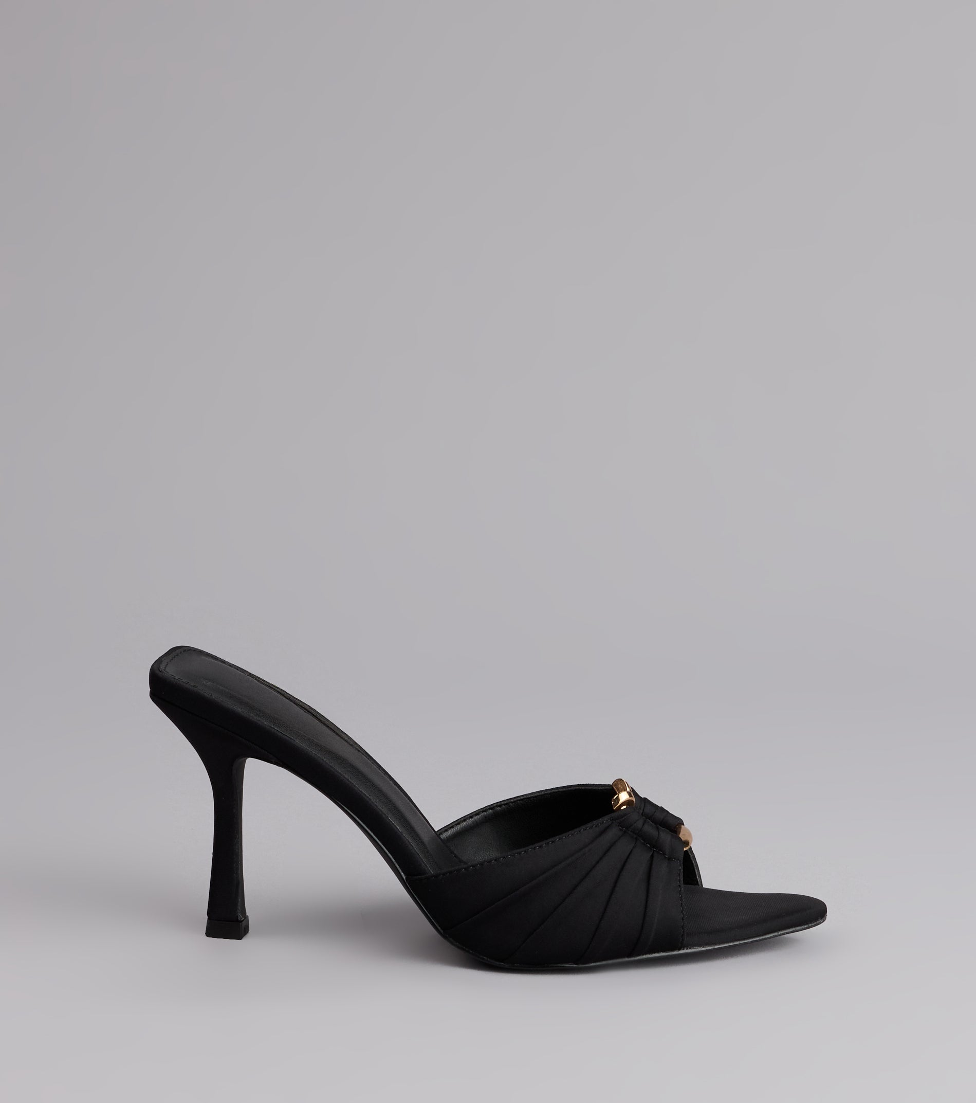 Style made simple with the Touch Of Drama Stiletto Mules, trendy women’s shoes that take your outfit from basic to bold in one step.