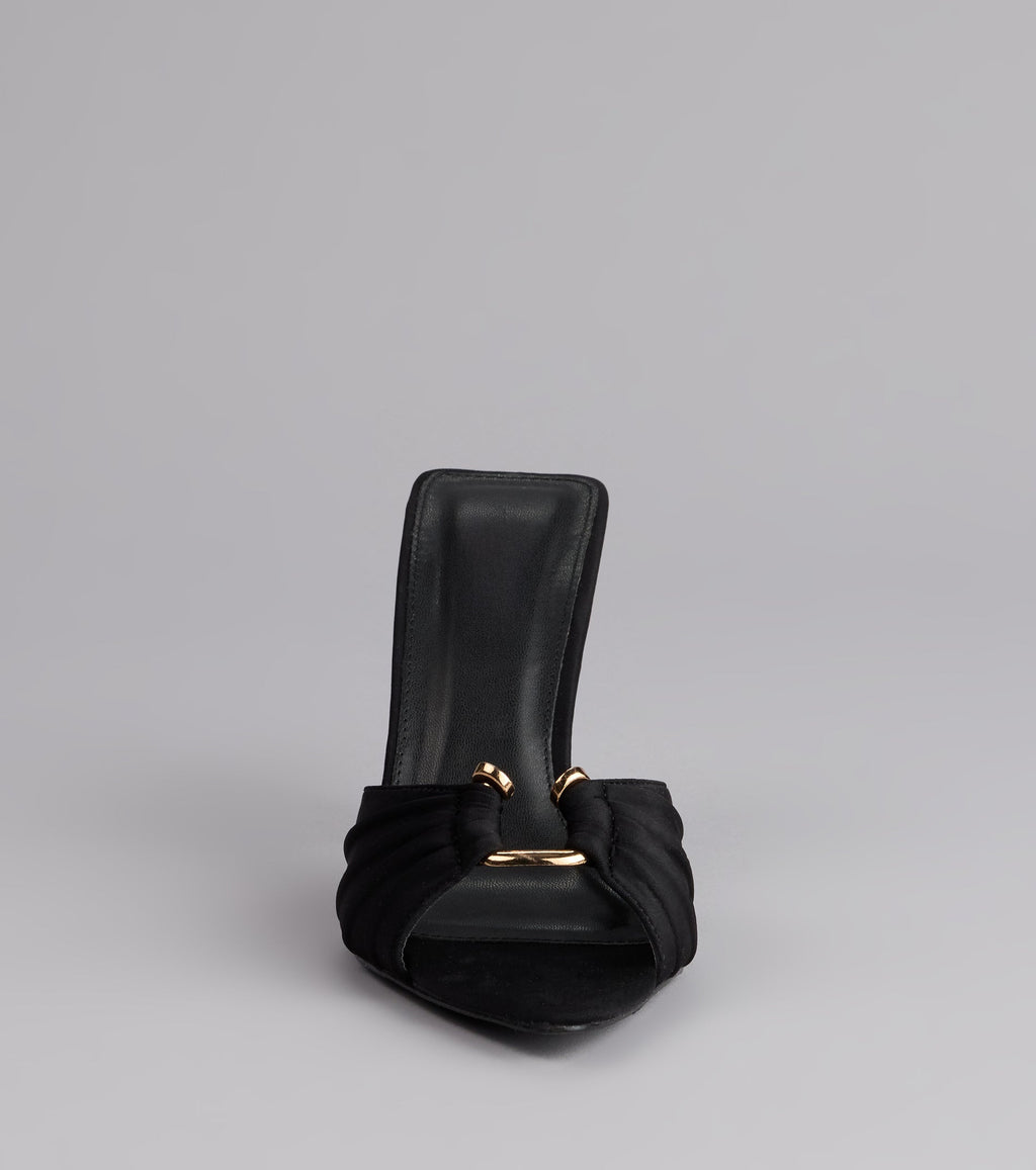 Style made simple with the Touch Of Drama Stiletto Mules, trendy women’s shoes that take your outfit from basic to bold in one step.