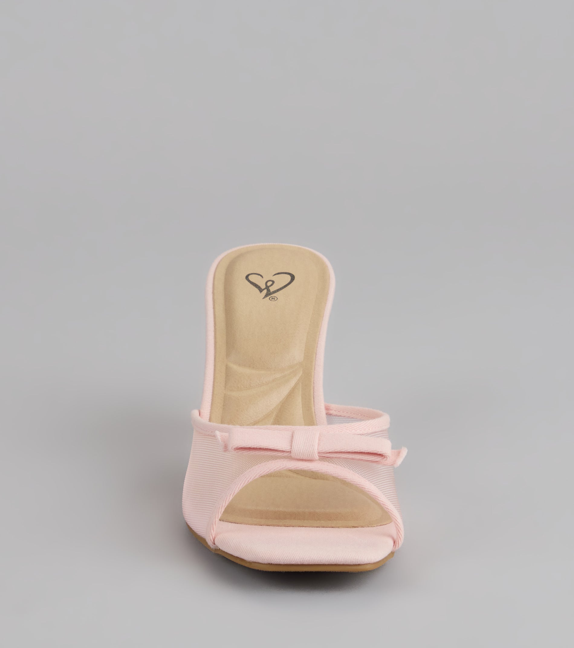 Style made simple with the Dainty Drama Mesh Bow Kitten Mules, trendy women’s shoes that take your outfit from basic to bold in one step.