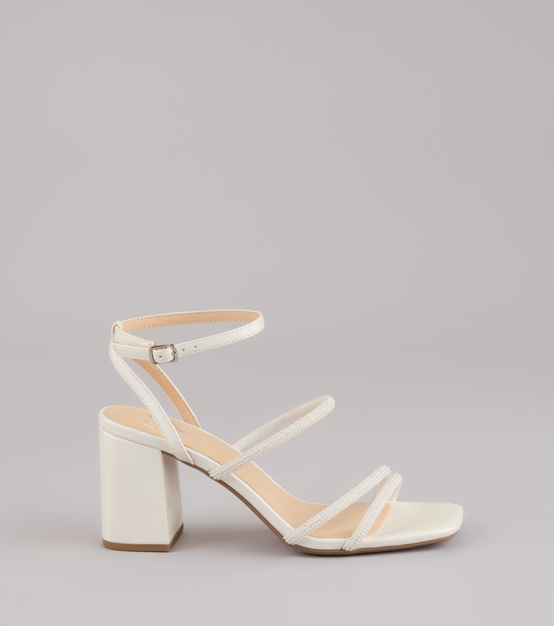 Style made simple with the Chic And Polished Pearl Satin Block Heels, trendy women’s shoes that take your outfit from basic to bold in one step.