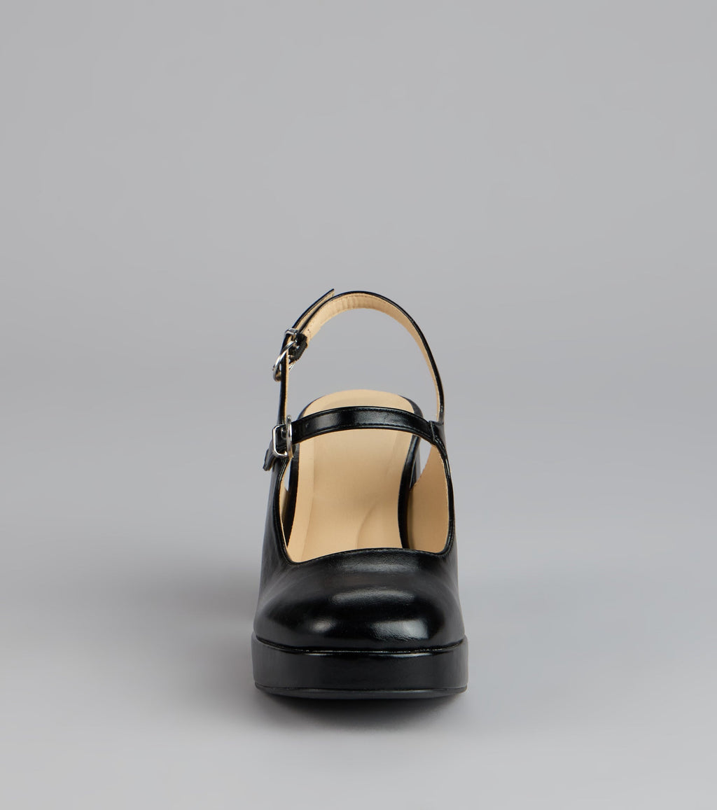 This piece brings trend-right energy to the Retro Revival Faux Leather Mary Janes, perfect for fall outfits that stand out.