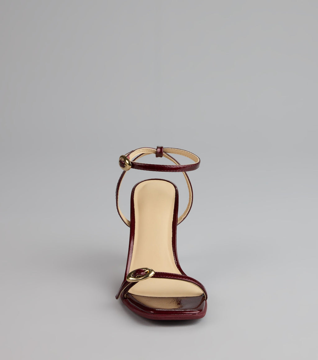 Style made simple with the Power Play Patent Stiletto Heels, trendy women’s shoes that take your outfit from basic to bold in one step.