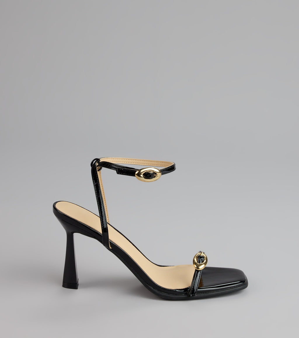 Style made simple with the Power Play Patent Stiletto Heels, trendy women’s shoes that take your outfit from basic to bold in one step.