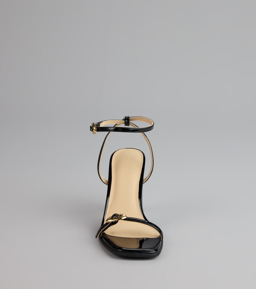 Style made simple with the Power Play Patent Stiletto Heels, trendy women’s shoes that take your outfit from basic to bold in one step.