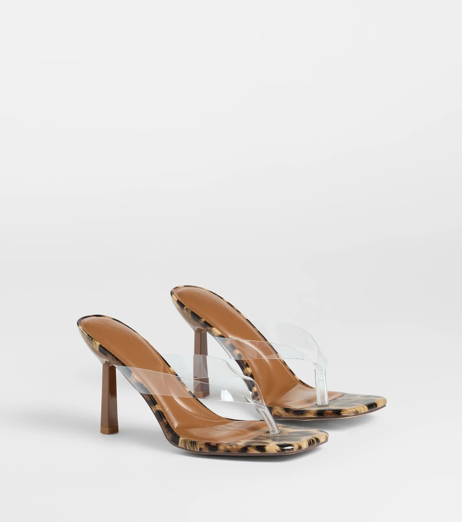 Style made simple with the Lady In Leopard Thong Stiletto Mules in leopard print, trendy women’s shoes that take your outfit from basic to bold in one step.