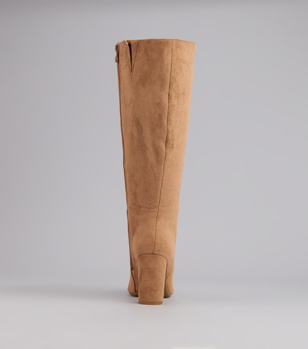This piece brings trend-right energy to the Fall For Me Wide Calf Knee-High Boots, perfect for fall outfits that stand out.